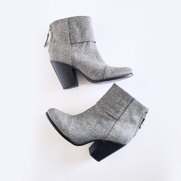 Rag & Bone Women Newbury Textured Leather Booties - Size EU 41 or US11 - Picture 7 of 11